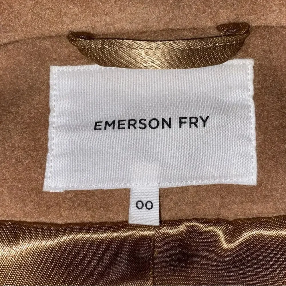Emerson Fry $328 JUDE Jacket Camel Wool Cashmere sz 00 NWOT